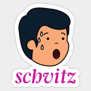 Schvitz - Funny Yiddish Quotes Sticker